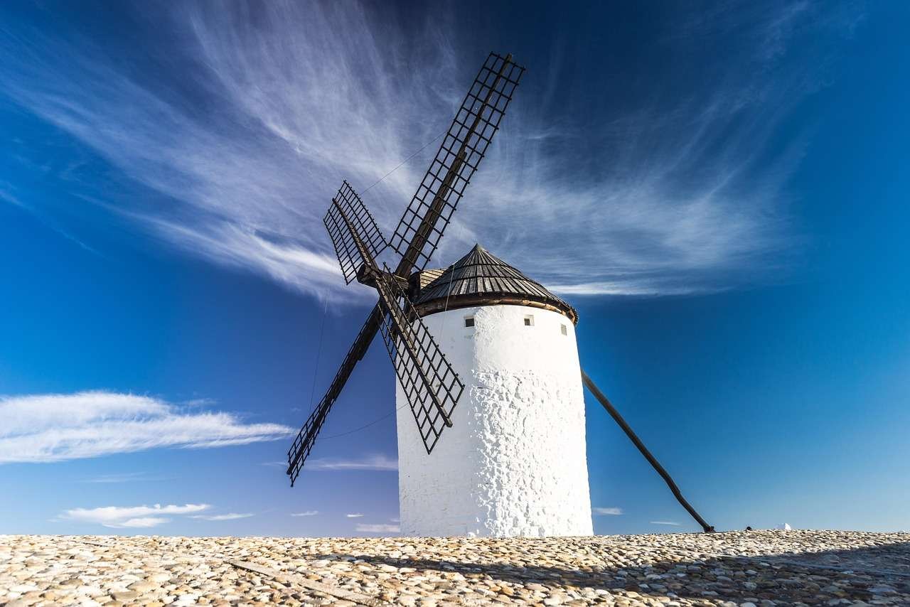 windmill-1745186_1280 Spanish windmill under fair sky.