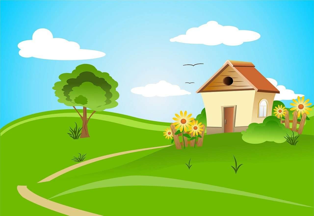 house-163526_1280 Illustration. House in the countryside.